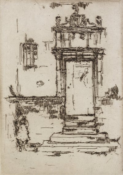 Kapellentür, Montresor, 1888 von James Abbott McNeill Whistler